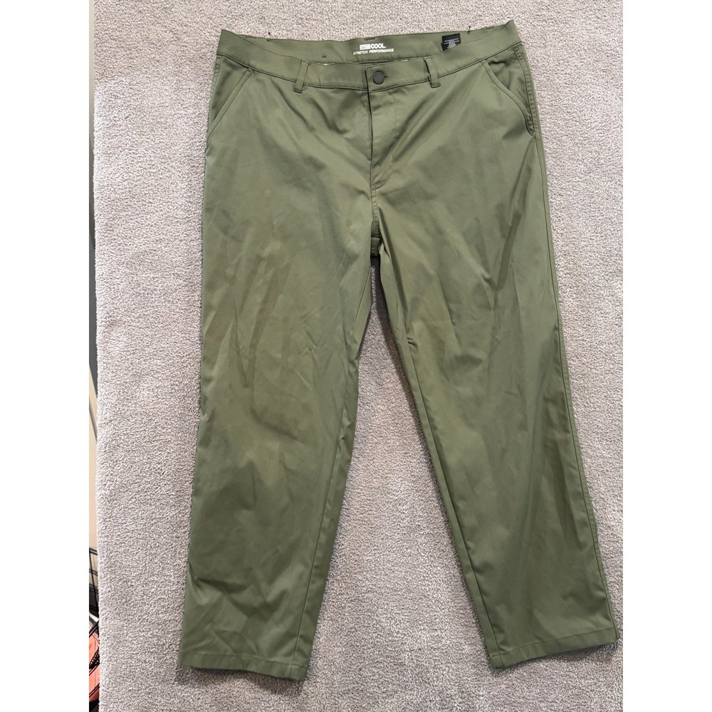 32 Degrees COOL Men's Pants W40 L30 Olive Green Stretch Performance Lightweight